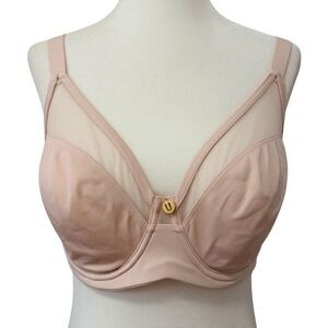 Understance Harper Spacer Bra 34D Soft Pink Mesh Underwire Intimates